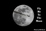 Lemoore photographer Bill Burris captured this image recently as a passenger jet cross the broad expanse of a full moon.